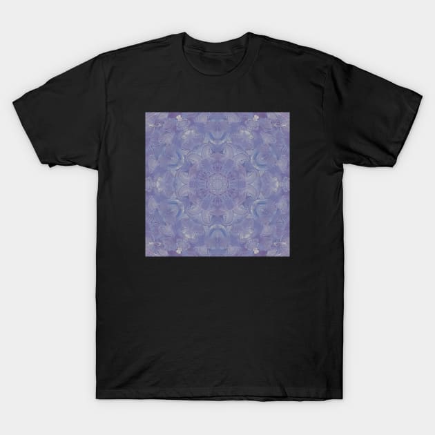 SwirlsC Unique Purple Colorful Abstract Mandala T-Shirt by Unique Black White Colorful Abstract Art